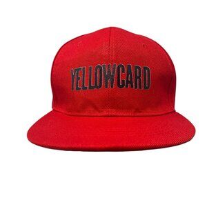 Yellowcard Snapback Trucker Dad Hat Cap Y2K Concert Band Merch Punk Spell Out